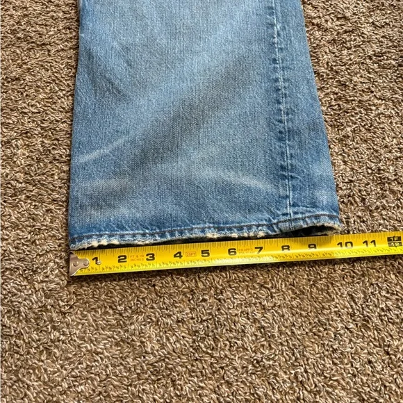 Madewell Light Blue Flare Jeans Low Sluggy Baggy size 27 - Picture 6 of 11